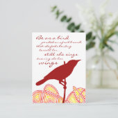 Nog steeds zingt ze briefkaart (Staand voorkant)