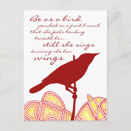 Nog steeds zingt ze briefkaart (Voorkant)