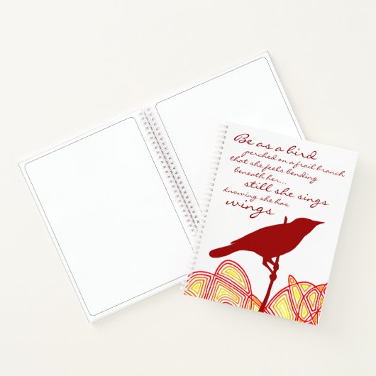 Nog steeds zingt ze notitieboek (Binnen)