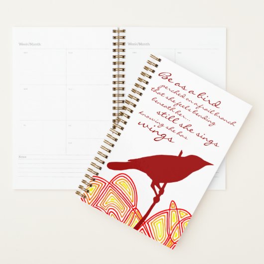 Nog steeds zingt ze planner (Display)