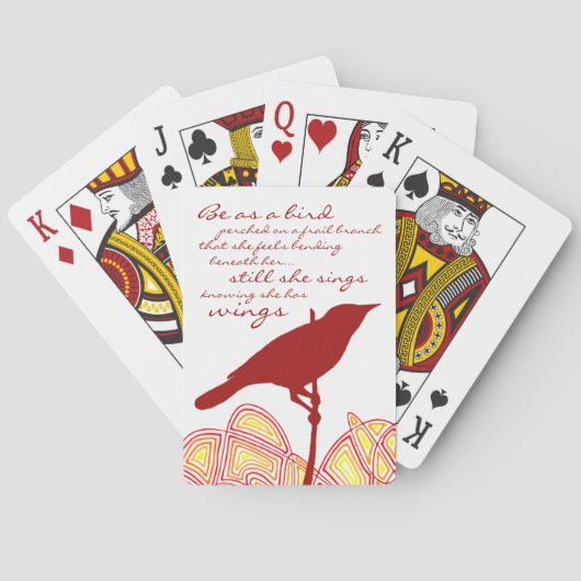 Nog steeds zingt ze pokerkaarten (Achterkant)