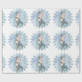 Nog steeds zwemmen Zeemeermin moeder en Baby Baby  Cadeaupapier (Vlak)