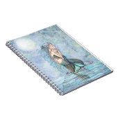 Nog steeds zwemmen Zeemeermin moeder en Baby Baby  Notitieboek (Rechterzijde)