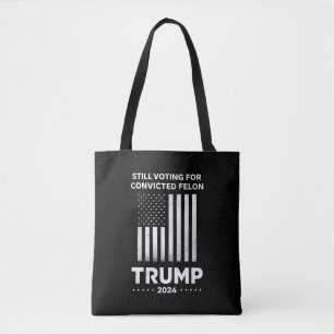 Nog stemmen op veroordeelde misdadiger Trump 2024  Tote Bag