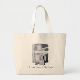nog te gebruiken tekening van tuinwerktuigen canva grote tote bag