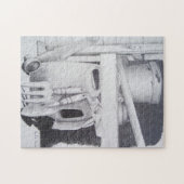 nog te gebruiken tekening van tuinwerktuigen voor legpuzzel (Horizontaal)