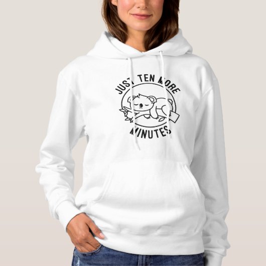 Nog tien minuten hoodie (Voorkant)