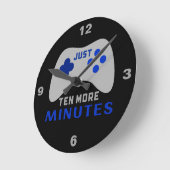 Nog tien minuten zwarte gamer  ronde klok (Hoek)