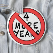 Nog vier jaar - NIET! Anti-opeisbaar Ronde Button 6,0 Cm (In situ)