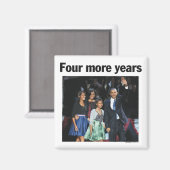 Nog vier jaar Obama magneet (Voorkant / Achterkant)