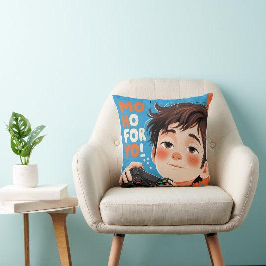 Nog vijf minuten - Grappige gamer Sleepy T-shirt Kussen (Stoel)