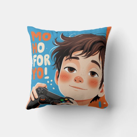 Nog vijf minuten - Grappige gamer Sleepy T-shirt Kussen (Achterkant)