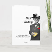 Nog Wachtend Afbeelding w/Background Feestdagen Kaart (Achterkant)