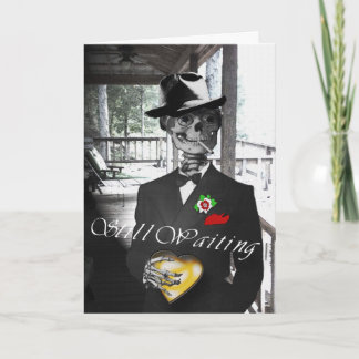 Nog Wachtend Afbeelding w/Background Feestdagen Kaart