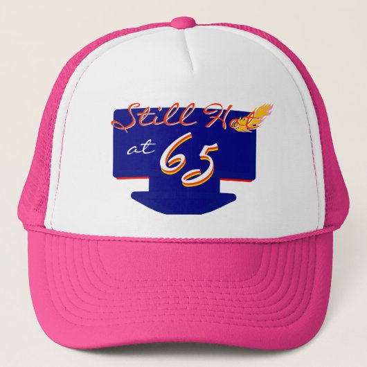 Nog warm bij 65 Happy Birthday Fun Trucker Pet (Voorkant)