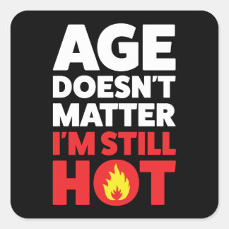 Nog warm vierkante sticker