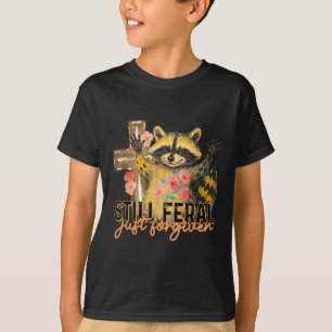 Nog wild, net vergeven vintage christelijk kruis t-shirt