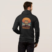 Nog zes weken? Grappige Groundhog Day Hoodie (Achterkant volledig)