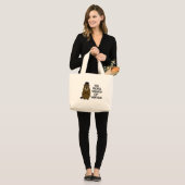 Nog zes weken winter grote tote bag (Voorkant (model))