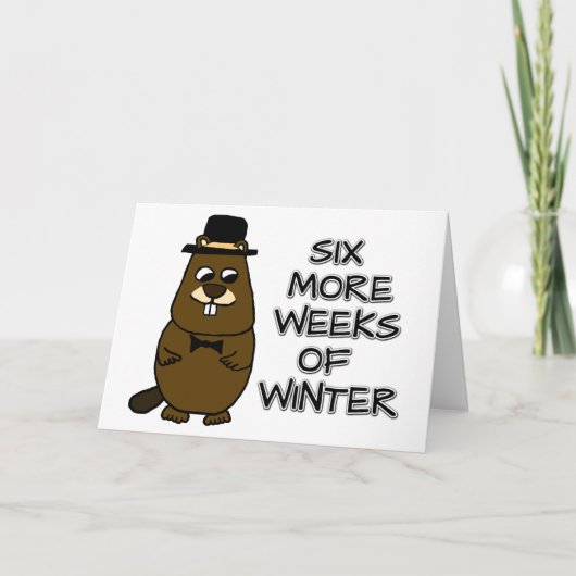 Nog zes weken winter kaart (Voorkant)