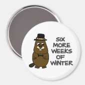 Nog zes weken winter magneet (Voorkant / Achterkant)