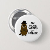 Nog zes weken winter ronde button 5,7 cm (Voorkant /achterkant)