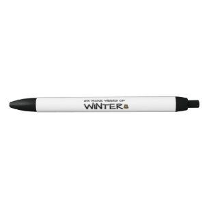 Nog zes weken winter zwarte inkt pen