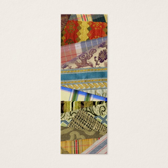 Nogal Crazy Quilt Bladwijzer Mini Visitekaartjes (Voorkant)