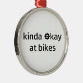 Nogal goed op fietsen metalen ornament (Rechts)