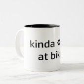 Nogal goed op fietsen tweekleurige koffiemok (Voorkant links)