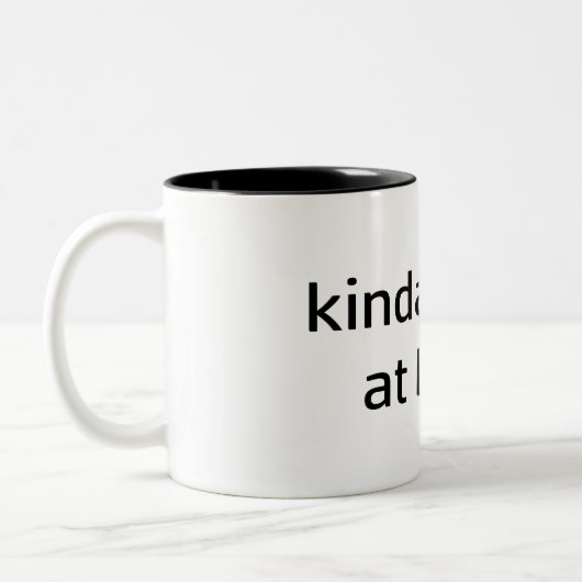 Nogal goed op fietsen tweekleurige koffiemok (Links)