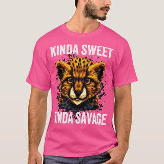 Nogal lief soort savage Schattige cheetah T-shirt