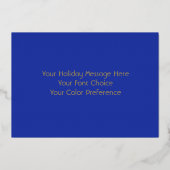 Nogal Spacey Abstracte Kerstboom Folie Feestdagenkaart (Achterkant)