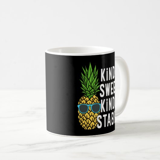 Nogal zoete Kinda Stabby Novelty Punny Koffiemok (Voorkant rechts)