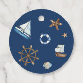 Nogmaals bedankt Baby shower voor de voordelige ta Bedankjes Labels (Achterkant)