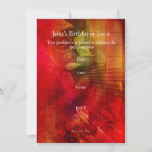 Nogmaals de Birthday Party Shih Tzu op Abstract ro Kaart (Achterkant)