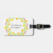 Nogmaals gebogen - Austen Pride & Prejudice Bagagelabel (Voorkant horizontaal)