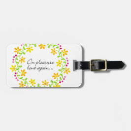 Nogmaals gebogen - Austen Pride & Prejudice Bagagelabel