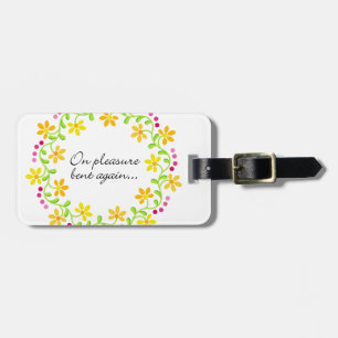 Nogmaals gebogen - Austen Pride & Prejudice Bagagelabel