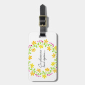 Nogmaals gebogen - Austen Pride & Prejudice Bagagelabel (Voorkant verticaal)