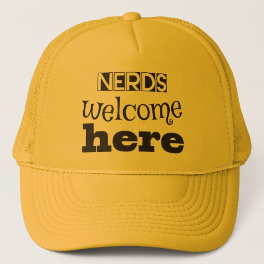 Nogmaals welkom hier! trucker pet (Voorkant)