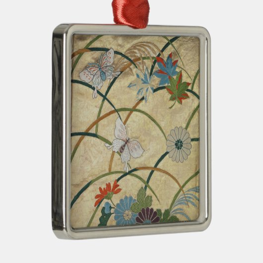 Noh Robe Metalen Ornament (Rechts)