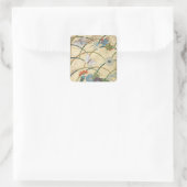 Noh Robe Vierkante Sticker (Tas)