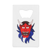 Noh Theater Hannya Japans Creditkaart Flessenopener (Voorkant)