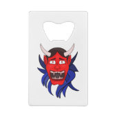 Noh Theater Hannya Japans Creditkaart Flessenopener (Achterkant)