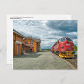 NOHAB Diesellocomotief in het Hell Railway Station Briefkaart (Voorkant / Achterkant)