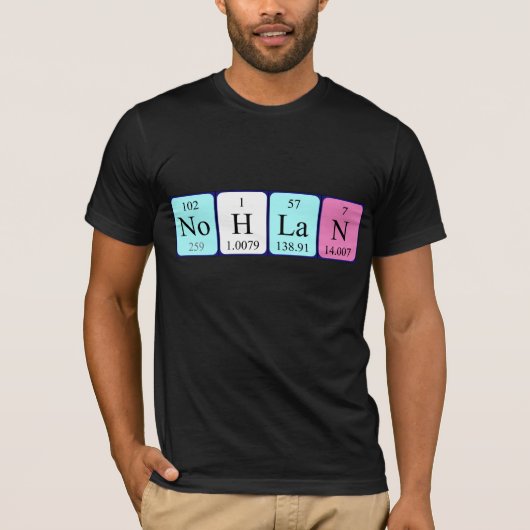 Nohlan periodiek shirt van de lijstnaam (Voorkant)
