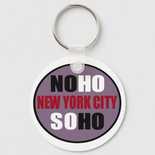 NoHo SoHo New York City Sleutelhanger (Voorkant)