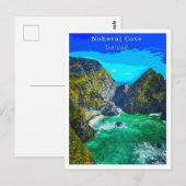 Nohoval Cove Cork Ireland Retro Style Briefkaart (Voorkant / Achterkant)