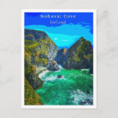 Nohoval Cove Cork Ireland Retro Style Briefkaart (Voorkant)